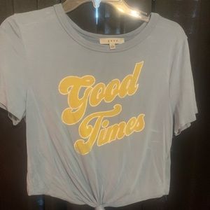 good times cropped tee